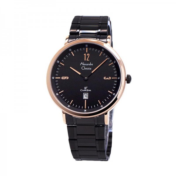 Alexandre Christie AC 8499 Rosegold Black Lady LDBBRBA